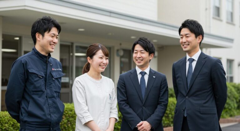 介護リフォームスタッフとケアマネジャー、介護用品レンタルスタッフとで打ち合わせ