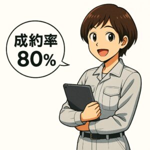 成約率80％
