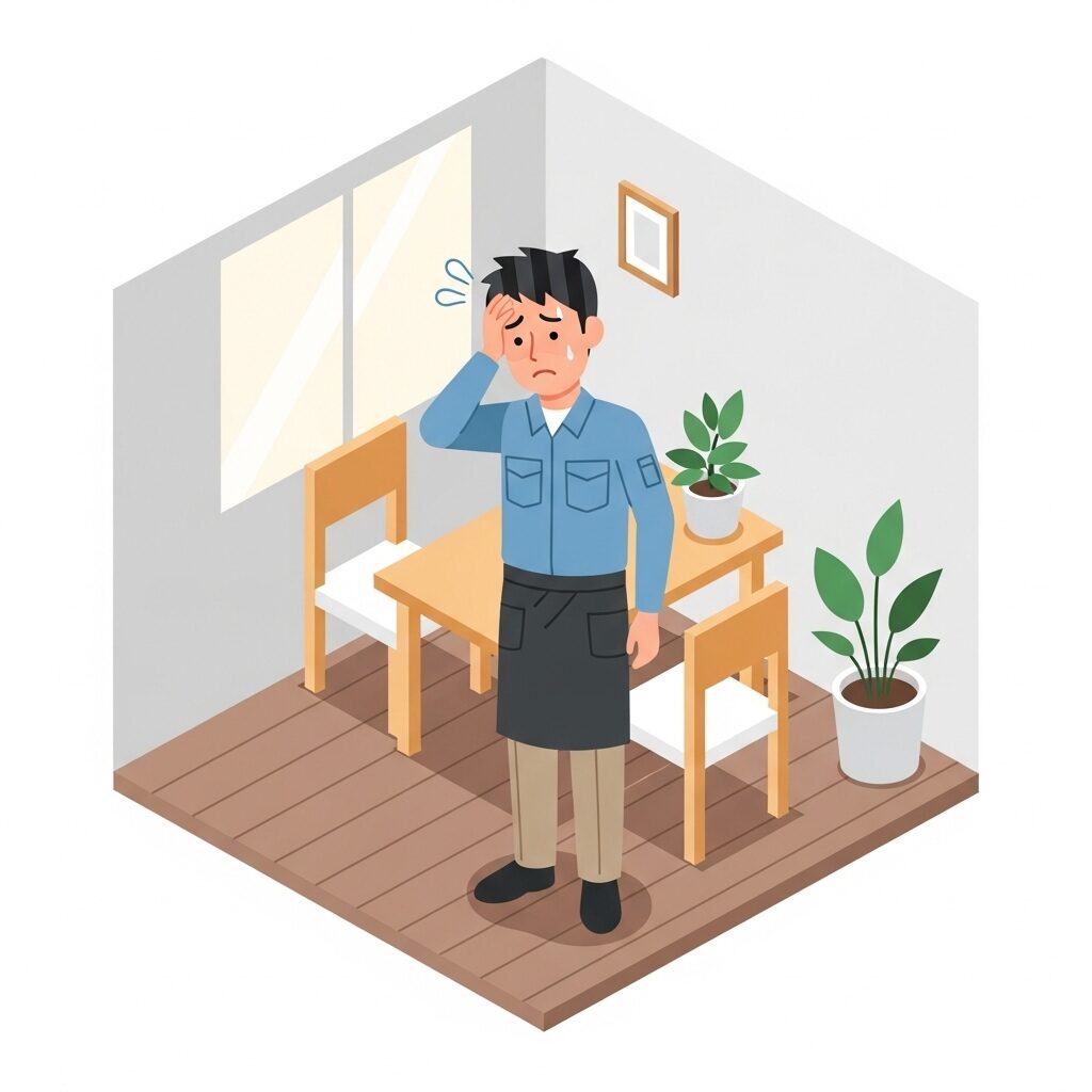 クレーム対応で神経をすり減らす職人