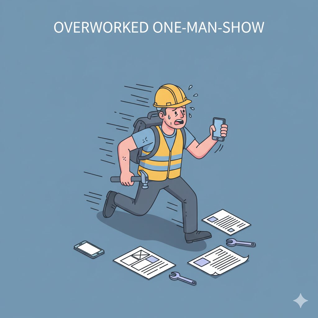 走り回る一人親方