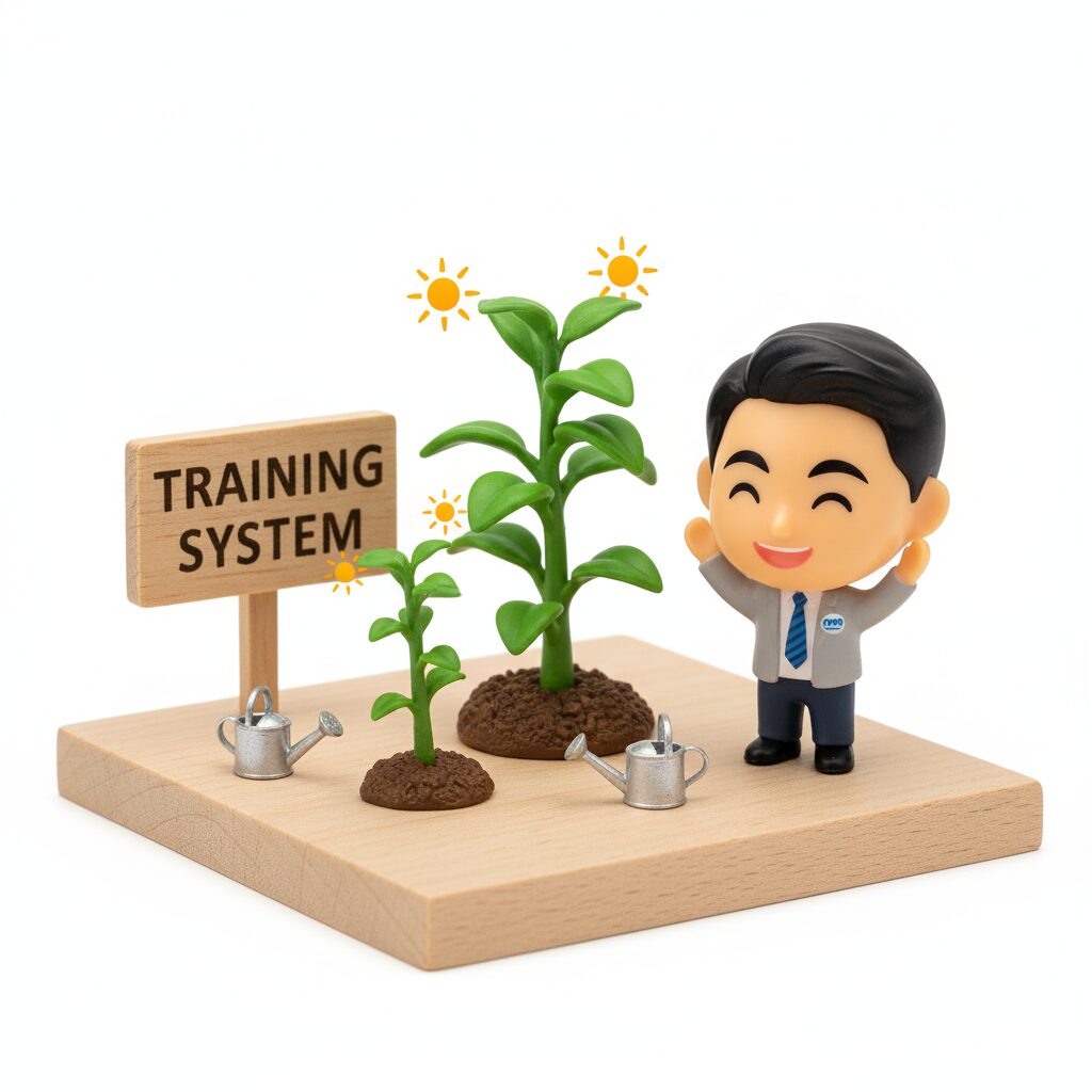 人が育つ仕組みを取り入れ、持続的な成長を