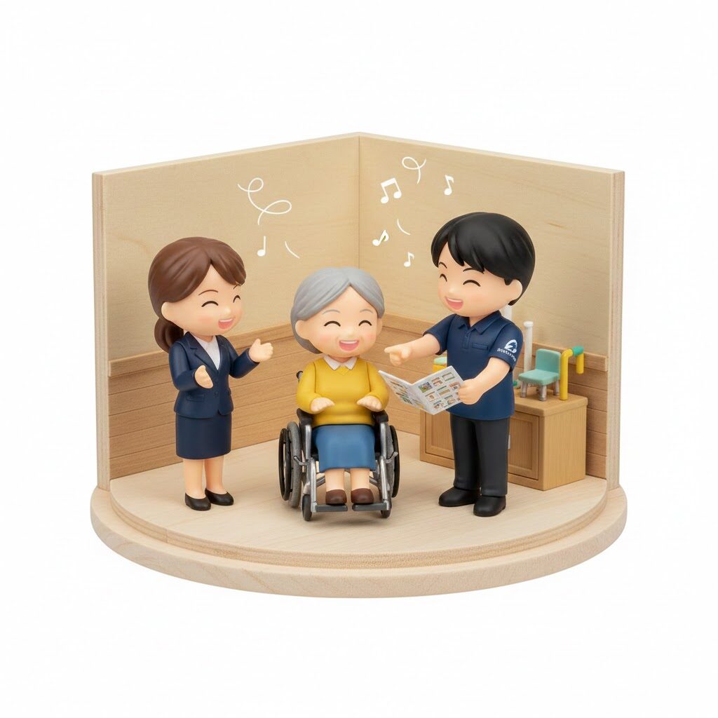 安心を伝える声かけ