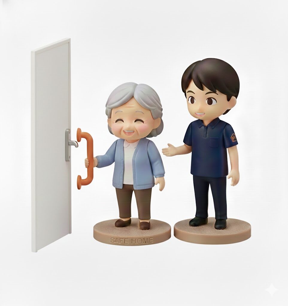 介護リフォームで喜ぶ高齢者