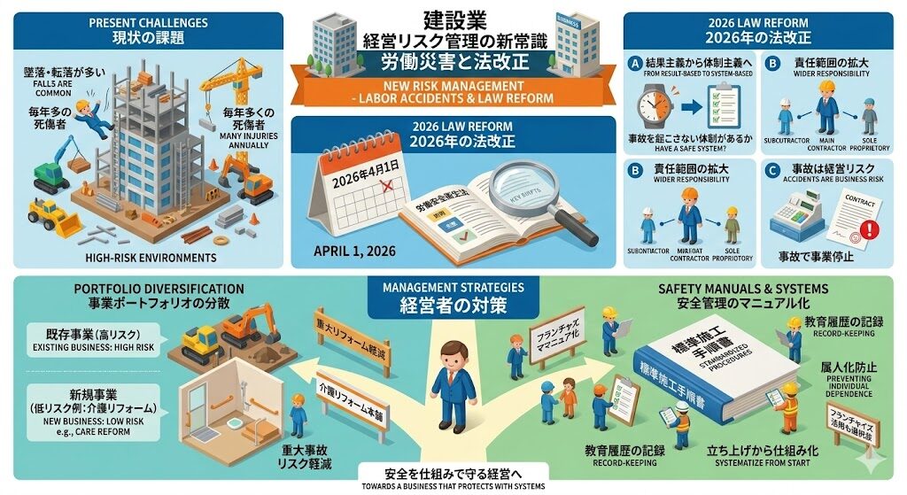 建設業経営リスク管理の新常識。2026年の法改正